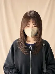 🏆人気NO.1🏆【似合わせカット+透明感カラー+1stepトリートメント】 ,,柔らかく見える艶カラーで垢抜け◎,,