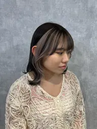 メンテナンスカット+インナー・イヤリングカラー+トリートメント໒꒱ ‧₊˚♡🧖🏻♀️