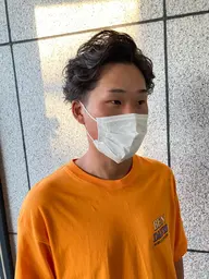 メンズカット＋ポイントパーマ