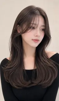 韓国風顔周りカット➕カラー