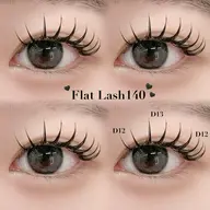 フラットラッシュ80本🐈⬛ ͗💕【束仕上げ🎀】
