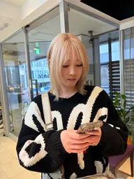 ブリーチオンカラー