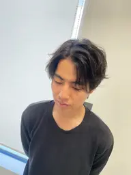 メンズカット+サイドのボリュームが出ないフェザーパーマorニュアンスパーマ✨💐💐毎朝楽々ヘアセット✨