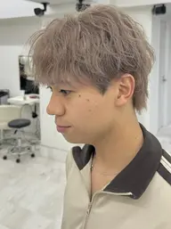 新規U24限定🫧ྀིmen'sカット+Wcolor🫧ྀི(メンズカット+ブリーチ+カラー)