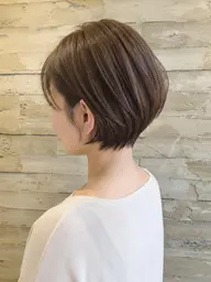 【白髪染めも上品に】大人ショート＋優しい白髪染め＋3Stepトリートメント