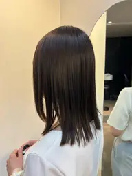 ソフトストレート(髪質改善)& カラー👩🏻🦰🍒