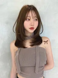 【人気No1】似合わせ顔周りカット🇰🇷🪽➕透明感カラー➕髪質改善トリートメント！🩵🩷
