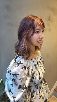 [ブリーチカラー]    💗 インナーカラー＋全体カラー