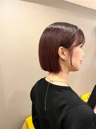 《ボブ・暖色限定》カット+暖色カラー+オージュア4stepトリートメント