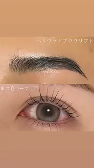 🧞‍♀️まつ毛パーマ上下&ハリウッドブロウリフト🧞‍♀️
