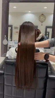 【美髪必見💡】艶髪酸性ストレート+カット