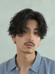 メンズカットツイストスパイラルパーマ