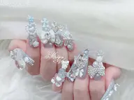 👑人気No.2【オフ無料】チップ10本長さ出し+パーツつけ放題 ¥12,980