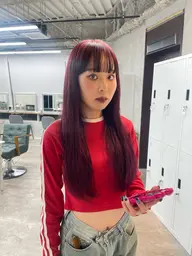 トレンド🍎ブリーチなしで作る暖色カラー❤️➕トリートメント⭐️