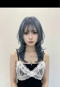 【周りと差がつく🤩】ウルフ+インナーブリーチ【内容】ウルフカット+インナーカラー(ブリーチ)