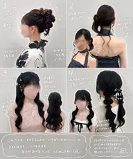 🎀元ブライダルヘアメイク担当｜お好みヘアセット¥2,500｜結婚式・ライブ参戦に✨