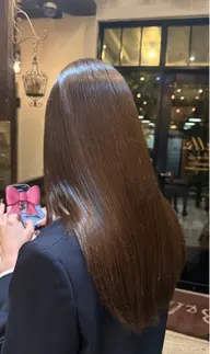 思わず触れたくなるサラ艶ヘア🫧❤︎➕ミニモのお客様限定Aujua3stepトリートメント付き🩶