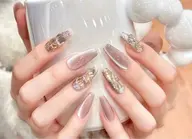 【チップ長さだし】★ マグネット＋4本埋め尽くし