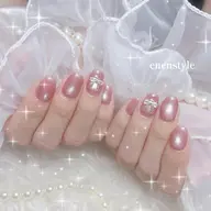 【オフなし】マグネットネイル🧲🫧 爪に優しい削らないジェルを使用🌟