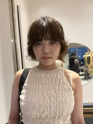 似合わせカット+ケアクリープパーマor髪質改善パーマ【ボブカット/レイヤーカット/顔まわりカット】