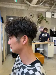 【刈上げ&パーマ】刈り上げのみ+パーマ(ツイストやシャドウなども◎)