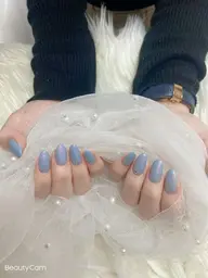 ハンド💓ワンカラー☆ラメグラ☆フラッシュネイル