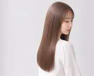 前髪カット＋ストレートパーマ