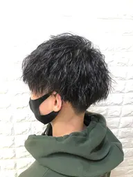 【平日13時​〜​16時限定】メンズカット+スパイラルパーマorツイストパーマorツイストスパイラル　約120分