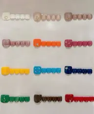 フットネイルワンカラーストーン付き、オフ有💅