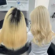 【ハイトーンのダメージが気になる方へ🫧】ケアブリーチリタッチ + 艶カラー +プレミアムケアトリートメント