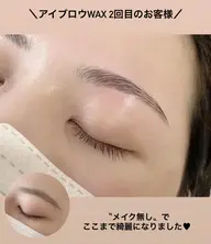【6月限定🪞】アイブロウwax+毛量調整(間引き)¥5500