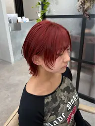 顔周りデザインカット