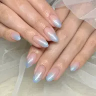 🩵マグネット・フラッシュ・ラメジェルグラデーション🩵/オフが無い方限定の時短メニュー💅🏻✨️