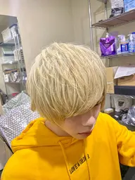 【ダメージ削減★】メンズカット+ケアブリーチ×1+カラー￥18000～