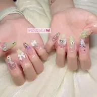 ☘️☘️人気No.1チップ長さだし10本+持ち込みデザイン（ゴテゴテ＋1000円）☘️☘️オフ+500円