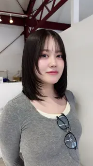 ミディアムヘアカラー(鎖骨〜バスト上)