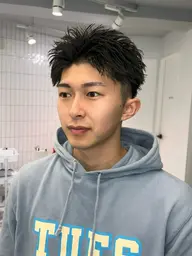 🕌スパイキーcut+ピンパーマ📌