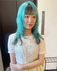 【U25】デザインカラー🌈✨/Wカラー(ブリーチ)/高発色カラー