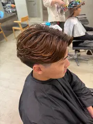 カット+フェザーパーマ