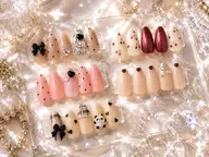 【オフィス~華やかまで◎】フェミニン定額アート オフなし