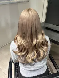 【リタッチ⭕】🌙✂️カット➕ケアブリーチカラー➕💎バイカルテ5stepトリートメント🌙