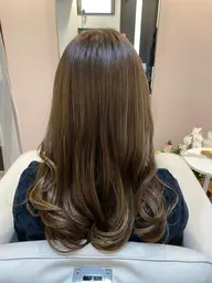 【2回目✨】透明感カラー×赤味消し🎀(イルミナorアディクシー)+カット+3stepトリートメント⌇S・B込🌿