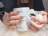 💕長さだしフラッシュネイル➕2個パーツ付き