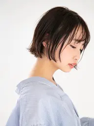 カラー全体染め+トリートメント(シャンプーブロー込み)🩵白髪染め,グレーカラー,黒染め