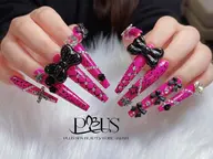 【HAND】長さだし(40~70mm)ジェルチップ◆10本アート・パーツ付け放題 ¥16830