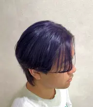 ケアブリーチ&オンカラー&骨格補正メンズカット
