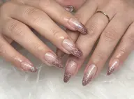 【Jrスタッフ】オフありシンプル🩵グラデーション(カラー・ミラー・ラメ)