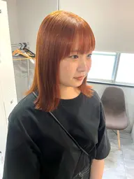 カット＋ブリーチなしWカラー