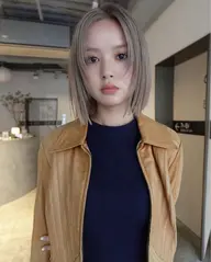 【ブリーチあり】❗️・ダブルカラー【リタッチメニュー】➕プレミアムトリートメント✨