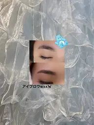 アイブロウ🧚🏻垢抜けアーチ眉】眉毛ワックスメイク仕上げあり ¥ 4980#眉毛